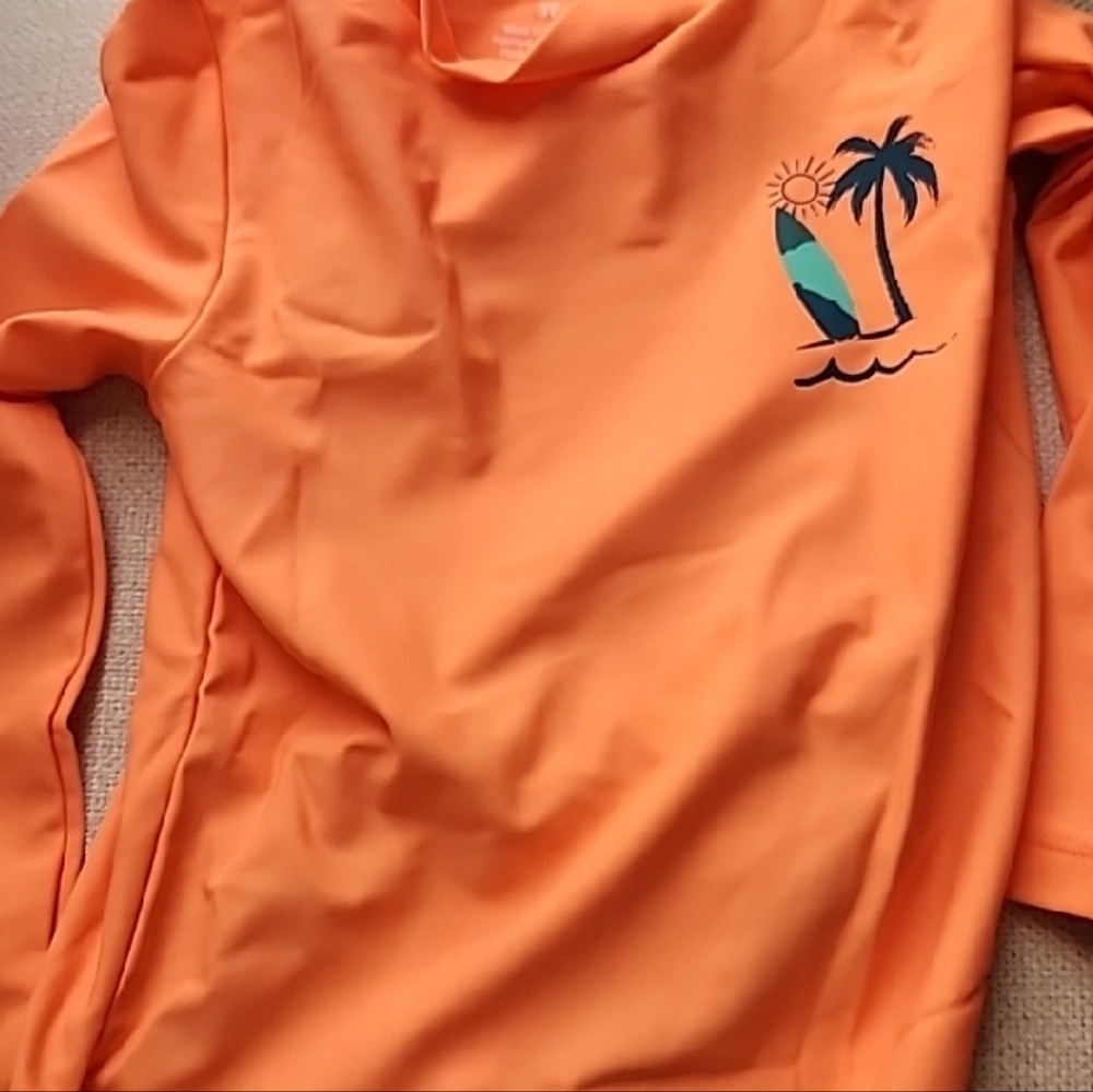 Carter's Toddler  Vibrant Orange Rash Guard Size 3T - Picture 7 of 7